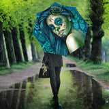 Calavera Fresh Look Design #2 Umbrella (Turquoise Tiffany Rose) - FREE SHIPPING Calavera Fresh Look Design #2 Umbrella (Turquoise Tiffany Rose) - FREE SHIPPING