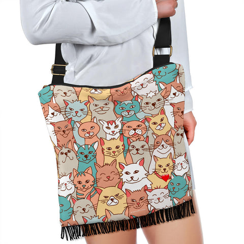 Crazy Cats Collection Cross-Body Boho Handbag - FREE SHIPPING Crazy Cats Collection Cross-Body Boho Handbag - FREE SHIPPING