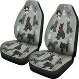I Love Schnauzers Car Seat Covers (Heather Gray, No Heart)  - FREE SHIPPING I Love Schnauzers Car Seat Covers (Heather Gray, No Heart)  - FREE SHIPPING