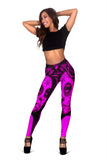 Calavera Fresh Look Design #2 Leggings (Pink Easy On The Eyes Rose) - FREE SHIPPING Calavera Fresh Look Design #2 Leggings (Pink Easy On The Eyes Rose) - FREE SHIPPING