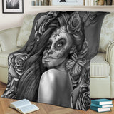 Calavera Fresh Look Design #2 Throw Blanket (Vintage Retro) - FREE SHIPPING Calavera Fresh Look Design #2 Throw Blanket (Vintage Retro) - FREE SHIPPING