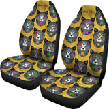 Fancy Pants Cat Car Seat Covers (Black With Gold Background) - FREE SHIPPING Fancy Pants Cat Car Seat Covers (Black With Gold Background) - FREE SHIPPING