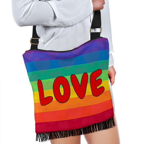 Rainbow Love Cross-Body Boho Handbag- FREE SHIPPING Rainbow Love Cross-Body Boho Handbag- FREE SHIPPING