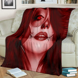 Calavera Fresh Look Design #3 Throw Blanket (Red Garnet) - FREE SHIPPING Calavera Fresh Look Design #3 Throw Blanket (Red Garnet) - FREE SHIPPING