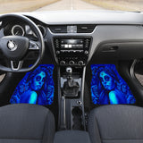 Calavera Fresh Look Design #2 Car Floor Mats (Blue Elusive Rose, Front & Back) - FREE SHIPPING Calavera Fresh Look Design #2 Car Floor Mats (Blue Elusive Rose, Front & Back) - FREE SHIPPING