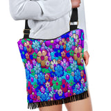 Flower Power Cross-Body Boho Handbag (Blue) - FREE SHIPPING Flower Power Cross-Body Boho Handbag (Blue) - FREE SHIPPING