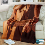 Guitar Player Design #1 Throw Blanket - FREE SHIPPING Guitar Player Design #1 Throw Blanket - FREE SHIPPING