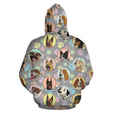Dogs Galore All Over Hoodie - FREE SHIPPING Dogs Galore All Over Hoodie - FREE SHIPPING