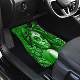 Calavera Fresh Look Design #2 Car Floor Mats (Green Lime Rose, Front & Back) - FREE SHIPPING Calavera Fresh Look Design #2 Car Floor Mats (Green Lime Rose, Front & Back) - FREE SHIPPING