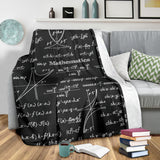 Mathematica Chalkboard Design #1 Throw Blanket (Black) - FREE SHIPPING Mathematica Chalkboard Design #1 Throw Blanket (Black) - FREE SHIPPING