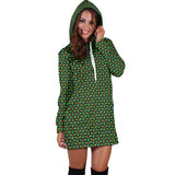 Ugly Christmas Sweater Hoodie Dress - Mistletoe Design #1 (Green) - For Small To Plus Size Divas - FREE SHIPPING Ugly Christmas Sweater Hoodie Dress - Mistletoe Design #1 (Green) - For Small To Plus Size Divas - FREE SHIPPING