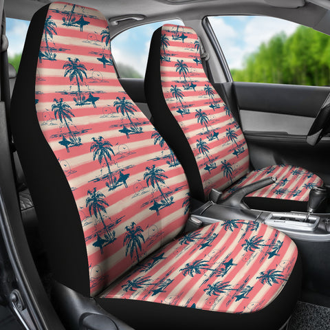 Island Surfer Car Seat Covers (Red)  - FREE SHIPPING