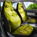 Calavera Fresh Look Design #3 Car Seat Covers (Yellow Chrysoberyl) - FREE SHIPPING Calavera Fresh Look Design #3 Car Seat Covers (Yellow Chrysoberyl) - FREE SHIPPING