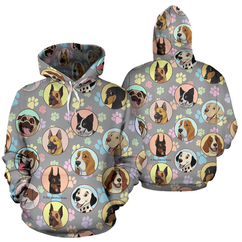 Dogs Galore All Over Hoodie - FREE SHIPPING Dogs Galore All Over Hoodie - FREE SHIPPING