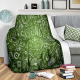 Science Chalkboard Design #1 Throw Blanket (Green) - FREE SHIPPING Science Chalkboard Design #1 Throw Blanket (Green) - FREE SHIPPING