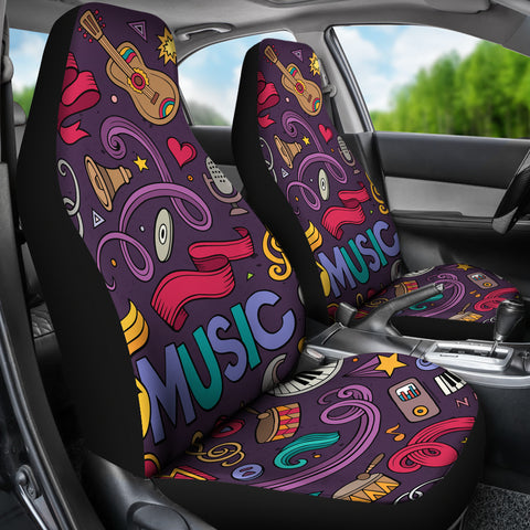 Musical Elements Design #2 Car Seat Covers - FREE SHIPPING Musical Elements Design #2 Car Seat Covers - FREE SHIPPING
