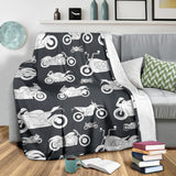 Motorcycle Chalkboard Design #1 Throw Blanket (Black) - FREE SHIPPING Motorcycle Chalkboard Design #1 Throw Blanket (Black) - FREE SHIPPING