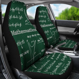 Mathematica Car Seat Covers Design #1 Green Chalkboard - FREE SHIPPING Mathematica Car Seat Covers Design #1 Green Chalkboard - FREE SHIPPING