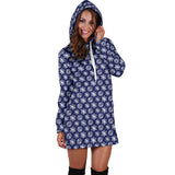 Ugly Christmas Sweater Hoodie Dress - Snowflakes Design #4 (Dark Blue) - For Small To Plus Size Divas - FREE SHIPPING Ugly Christmas Sweater Hoodie Dress - Snowflakes Design #4 (Dark Blue) - For Small To Plus Size Divas - FREE SHIPPING