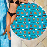 I Love Dogs Beach Blanket (Richmond SPCA Blue) - FREE SHIPPING I Love Dogs Beach Blanket (Richmond SPCA Blue) - FREE SHIPPING