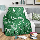 Astronomy Chalkboard Throw Blanket (Green) - FREE SHIPPING Astronomy Chalkboard Throw Blanket (Green) - FREE SHIPPING