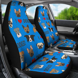 I Love Dogs Car Seat Covers (FPD Blue) - FREE SHIPPING I Love Dogs Car Seat Covers (FPD Blue) - FREE SHIPPING