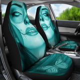 Calavera Fresh Look Design #3 Car Seat Covers (Ice Blue Aquamarine) - FREE SHIPPING Calavera Fresh Look Design #3 Car Seat Covers (Ice Blue Aquamarine) - FREE SHIPPING