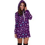 Ugly Christmas Sweater Hoodie Dress - Snowflakes Design #1 (Purple) - For Small To Plus Size Divas - FREE SHIPPING Ugly Christmas Sweater Hoodie Dress - Snowflakes Design #1 (Purple) - For Small To Plus Size Divas - FREE SHIPPING