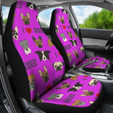 I Love Dogs Car Seat Covers (FPD Lilac) - FREE SHIPPING I Love Dogs Car Seat Covers (FPD Lilac) - FREE SHIPPING