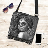 Calavera Fresh Look Design #2 Cross-Body Boho Handbag (Vintage Retro) - FREE SHIPPING Calavera Fresh Look Design #2 Cross-Body Boho Handbag (Vintage Retro) - FREE SHIPPING