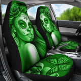 Calavera Fresh Look Design #2 Car Seat Covers (Green Lime Rose) - FREE SHIPPING Calavera Fresh Look Design #2 Car Seat Covers (Green Lime Rose) - FREE SHIPPING