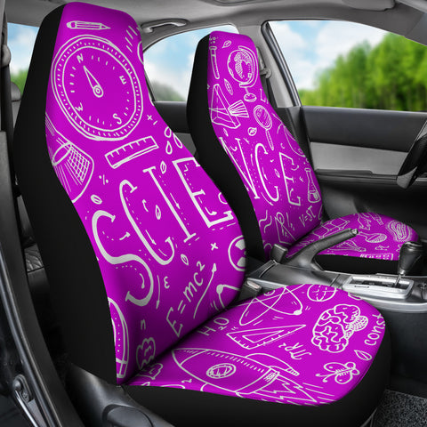 Science Chalkboard Car Seat Covers Pink - FREE SHIPPING Science Chalkboard Car Seat Covers Pink - FREE SHIPPING