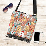 Crazy Dogs Collection Cross-Body Boho Handbag - FREE SHIPPING Crazy Dogs Collection Cross-Body Boho Handbag - FREE SHIPPING