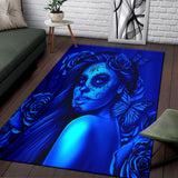 Calavera Fresh Look Design #2 Floor Covering (Vertical, Blue Elusive Rose) - FREE SHIPPING Calavera Fresh Look Design #2 Floor Covering (Vertical, Blue Elusive Rose) - FREE SHIPPING