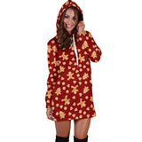 Ugly Christmas Sweater Hoodie Dress - Gingerbread Men Design #2 (Brown) - For Small To Plus Size Divas - FREE SHIPPING Ugly Christmas Sweater Hoodie Dress - Gingerbread Men Design #2 (Brown) - For Small To Plus Size Divas - FREE SHIPPING