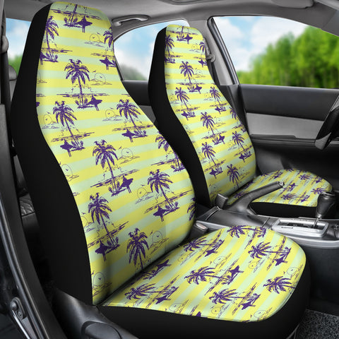 Island Surfer Car Seat Covers (Bright Yellow)  - FREE SHIPPING