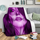 Calavera Fresh Look Design #3 Throw Blanket (Purple Amethyst) - FREE SHIPPING Calavera Fresh Look Design #3 Throw Blanket (Purple Amethyst) - FREE SHIPPING