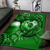 Calavera Fresh Look Design #2 Floor Covering (Horizontal, Green Lime Rose) - FREE SHIPPING Calavera Fresh Look Design #2 Floor Covering (Horizontal, Green Lime Rose) - FREE SHIPPING