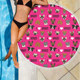 I Love Dogs Beach Blanket (FPD Pink) - FREE SHIPPING I Love Dogs Beach Blanket (FPD Pink) - FREE SHIPPING