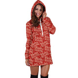 Ugly Christmas Sweater Hoodie Dress - Merry Christmas Design #1 (Red) - For Small To Plus Size Divas - FREE SHIPPING Ugly Christmas Sweater Hoodie Dress - Merry Christmas Design #1 (Red) - For Small To Plus Size Divas - FREE SHIPPING