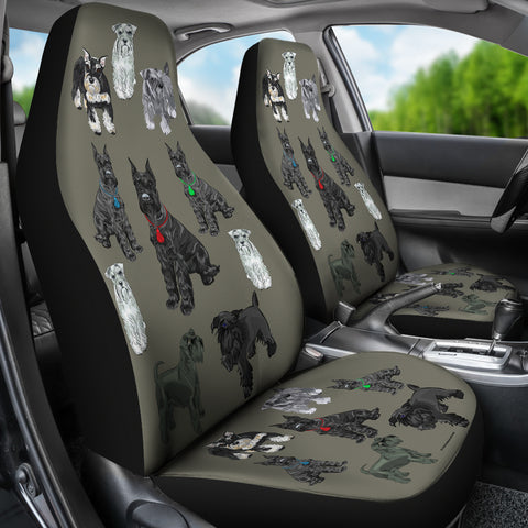 I Love Schnauzers Car Seat Covers (Sharkskin, No Heart)  - FREE SHIPPING I Love Schnauzers Car Seat Covers (Sharkskin, No Heart)  - FREE SHIPPING