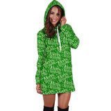 Ugly Christmas Sweater Hoodie Dress - Merry Christmas Design #1 (Green) - For Small To Plus Size Divas - FREE SHIPPING Ugly Christmas Sweater Hoodie Dress - Merry Christmas Design #1 (Green) - For Small To Plus Size Divas - FREE SHIPPING