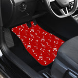 Musical Notes Design #1 (Red) Car Floor Mats - FREE SHIPPING Musical Notes Design #1 (Red) Car Floor Mats - FREE SHIPPING