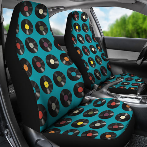 Vinyl Records Design #1 (Blue) Car Seat Covers - FREE SHIPPING Vinyl Records Design #1 (Blue) Car Seat Covers - FREE SHIPPING