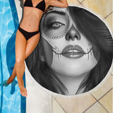 Calavera Fresh Look Design #3 Beach Blanket (Vintage Retro) - FREE SHIPPING Calavera Fresh Look Design #3 Beach Blanket (Vintage Retro) - FREE SHIPPING