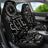 Science Chalkboard Car Seat Covers Black - FREE SHIPPING Science Chalkboard Car Seat Covers Black - FREE SHIPPING