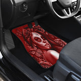 Calavera Fresh Look Design #2 Car Floor Mats (Red Freedom Rose, Front & Back) - FREE SHIPPING Calavera Fresh Look Design #2 Car Floor Mats (Red Freedom Rose, Front & Back) - FREE SHIPPING