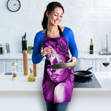 Calavera Fresh Look Design #2 Women's Apron (Purple Night Owl Rose) - FREE SHIPPING Calavera Fresh Look Design #2 Women's Apron (Purple Night Owl Rose) - FREE SHIPPING