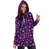 Ugly Christmas Sweater Hoodie Dress - Snowflakes Design #1 (Purple) - For Small To Plus Size Divas - FREE SHIPPING Ugly Christmas Sweater Hoodie Dress - Snowflakes Design #1 (Purple) - For Small To Plus Size Divas - FREE SHIPPING
