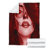 Calavera Fresh Look Design #3 Throw Blanket (Red Garnet) - FREE SHIPPING Calavera Fresh Look Design #3 Throw Blanket (Red Garnet) - FREE SHIPPING
